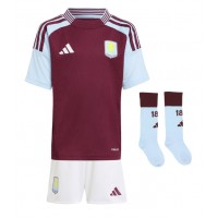 Aston Villa Amadou Onana #24 Fußballbekleidung Heimtrikot Kinder 2024-25 Kurzarm (+ kurze hosen)